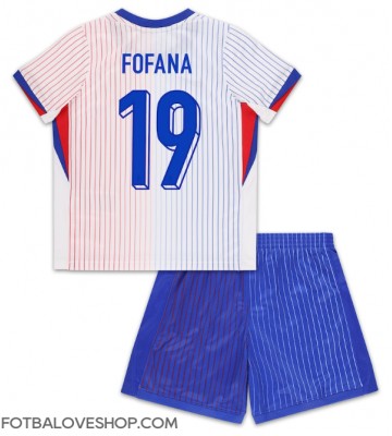 Francie Youssouf Fofana #19 Dětské Venkovní Dres ME 2024 Krátký Rukáv (+ trenýrky)